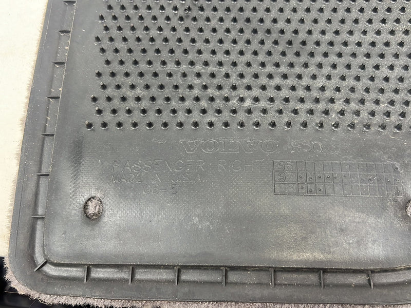 1998-2000 Volvo V70 S70 Front Rear LH RH Floor Mat Carpet Set Gray OEM #6342EM