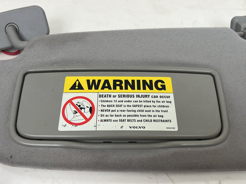 2004-2007 Volvo S60R V70R Front Right & Left Sun Visor Pair Gray Cloth 9454101 OEM #5759EM