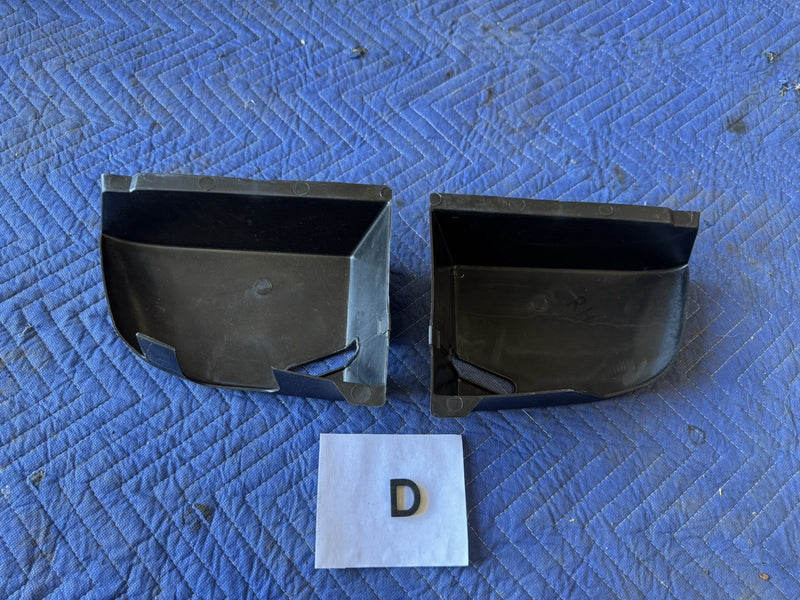 1986-1993 Volvo 240 244 Left & Right Rear Parcel Shelf Seat Belt Trim OEM #4880E