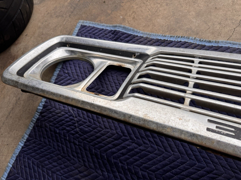 1977-1978 Dodge Truck Tin Front Grille D150 Pickup Aluminum Trim OEM #4770E