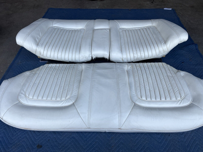1980-1985 Cadillac Seville Rear Bench Seat White Upper & Lower Cushion OE #3345M