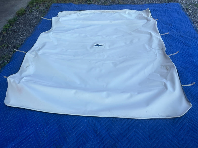 1967-1974 Volvo 140 142 Coupe Complete Vinyl Overhead Headliner White OE #4892EM