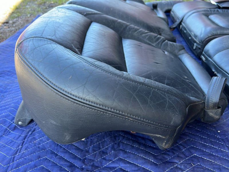 1993-1997 Volvo 850 Split Bench Rear Seat Assembly Gray Leather OEM