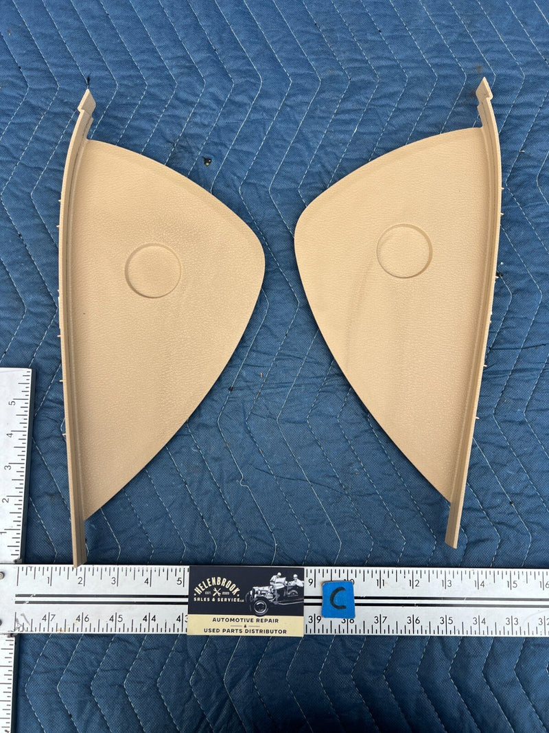 2011-2017 BMW X3 F25 Beige Right Left Dash End Cap Trim Panel Pair OEM #2384EM