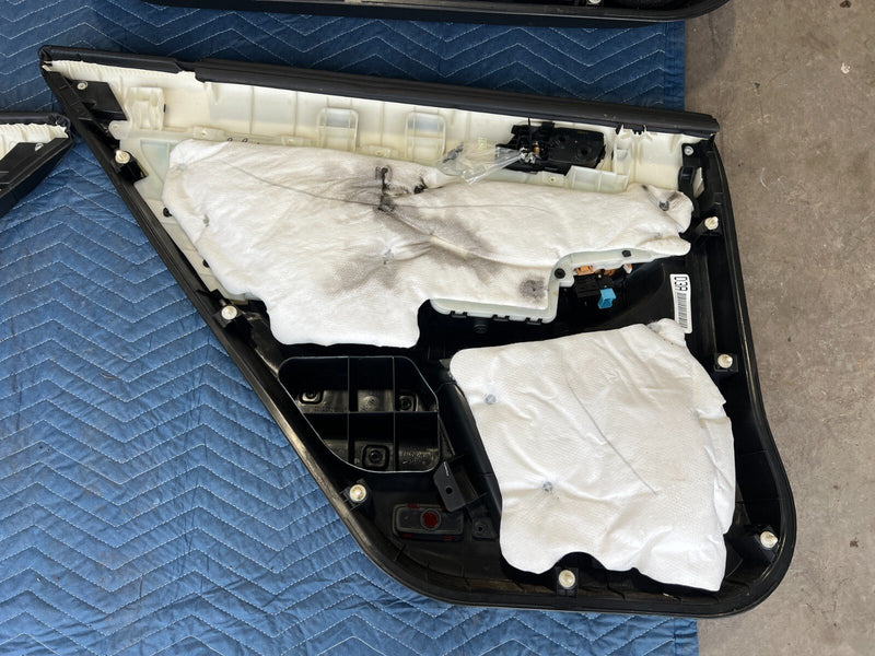 2003-2007 Honda Accord Set of 4 Door Card Panels Trim Black Sedan OEM #1366CN