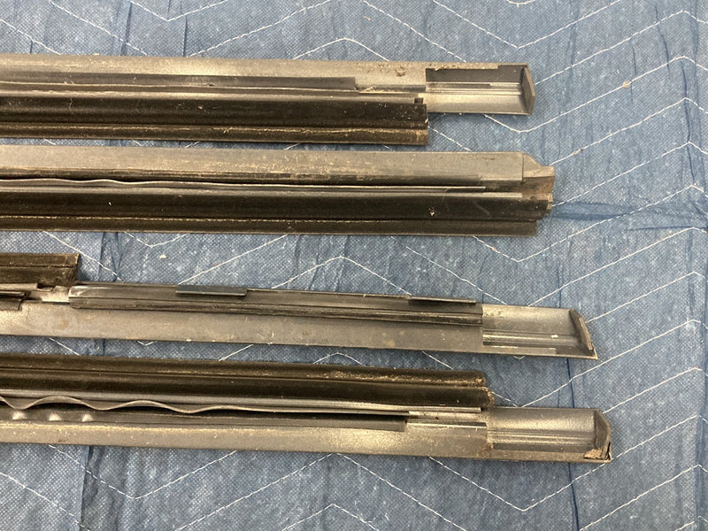 1992-1995 Volvo 940 740 Front Rear Window Scraper Molding Set of 4 OEM #6407EM