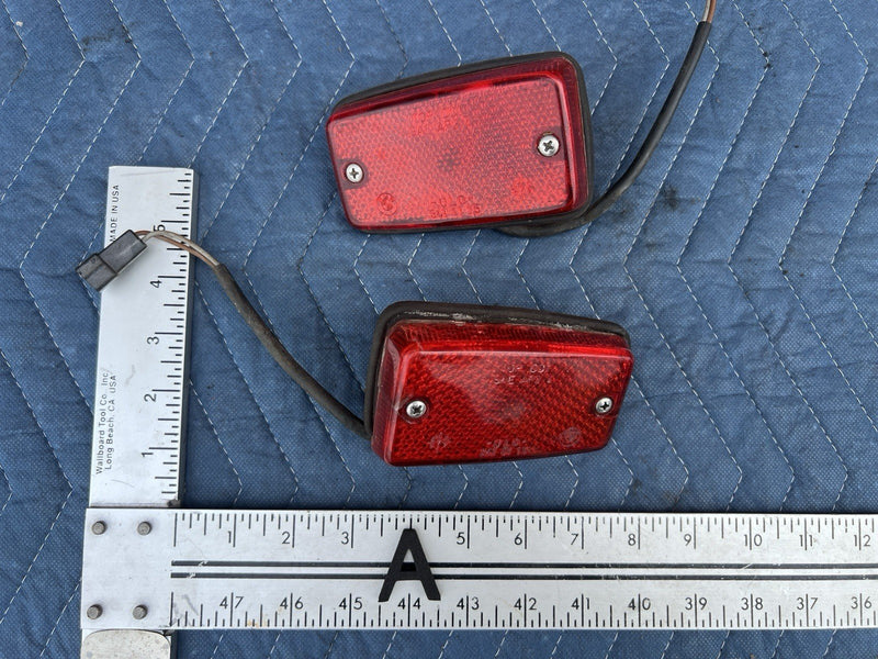 1977-1983 BMW 2002 Ti 3410104 E21 3 Series ULO Red Side Marker Lights OEM #3884M