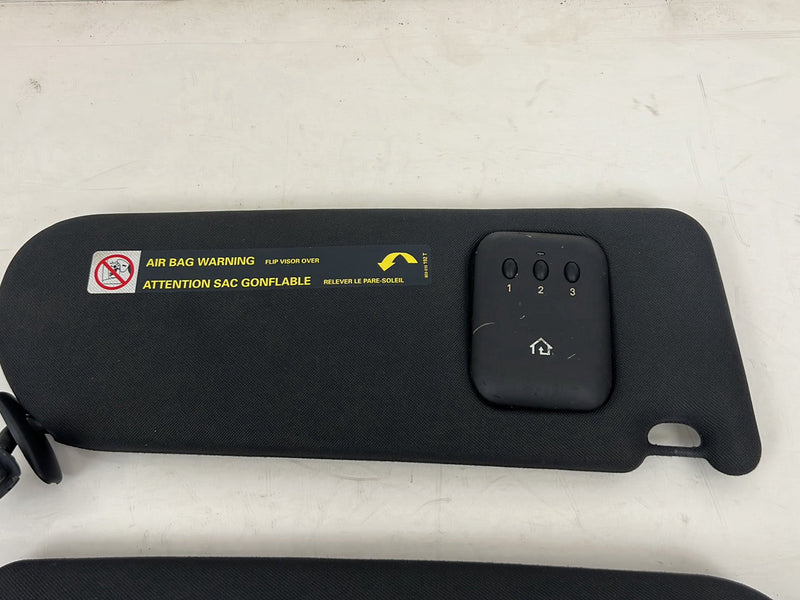 2001-2003 Audi S8 D2 A8 Left & Right Sun Visor Shade Pair Black Cloth OEM #6073EM