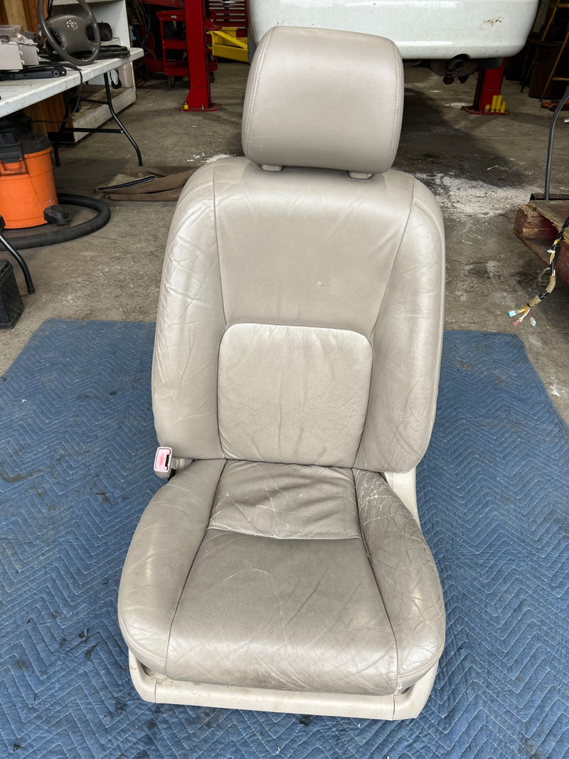 2002-2006 Toyota Camry Front Driver Left LH Seat Beige Leather OEM #5009EM