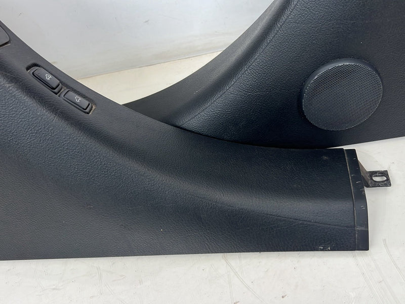 1996-2003 Audi S8 D2 A8 Right & Left B Pillar Trim Pair Black OEM #6374EM
