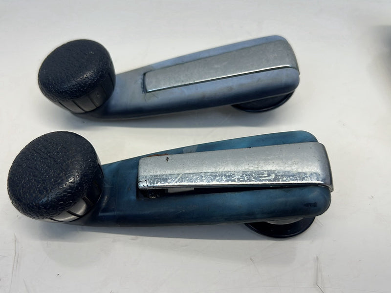 1975-1980 Volvo 244 240 Window Manual Crank Handle Set of 4 Chrome OEM #5265EM