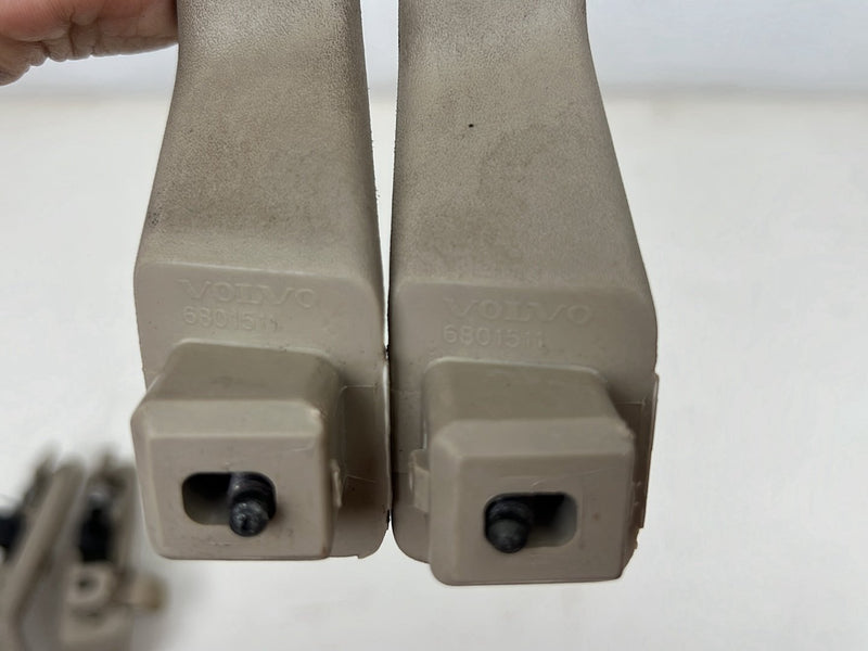 1993-1997 Volvo 850 Overhead Grab Handle Set of 4 w/ Lights Beige OEM