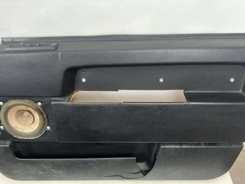 1990-1992 Volvo 740 745 940 Wagon Door Card Trim Panel Set of 4 Black OE #5977EM