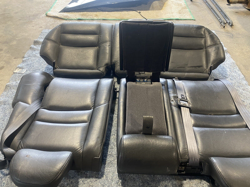 98-00 Volvo V70R V70 Rear Charcoal Gray Leather Seat Set w/ Seat Belts OE #1647E