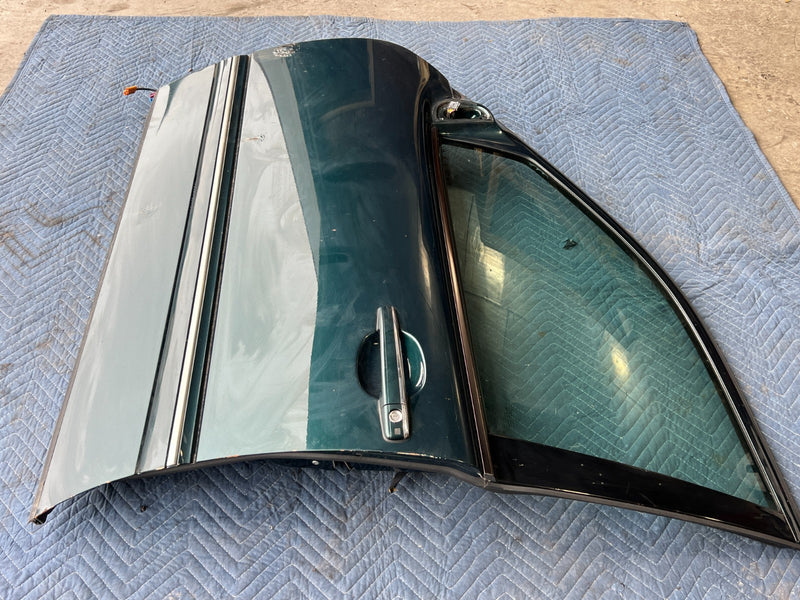 1998-2003 Mercedes W210 E320 Front Driver Left Door Assembly Green OEM #4730EM