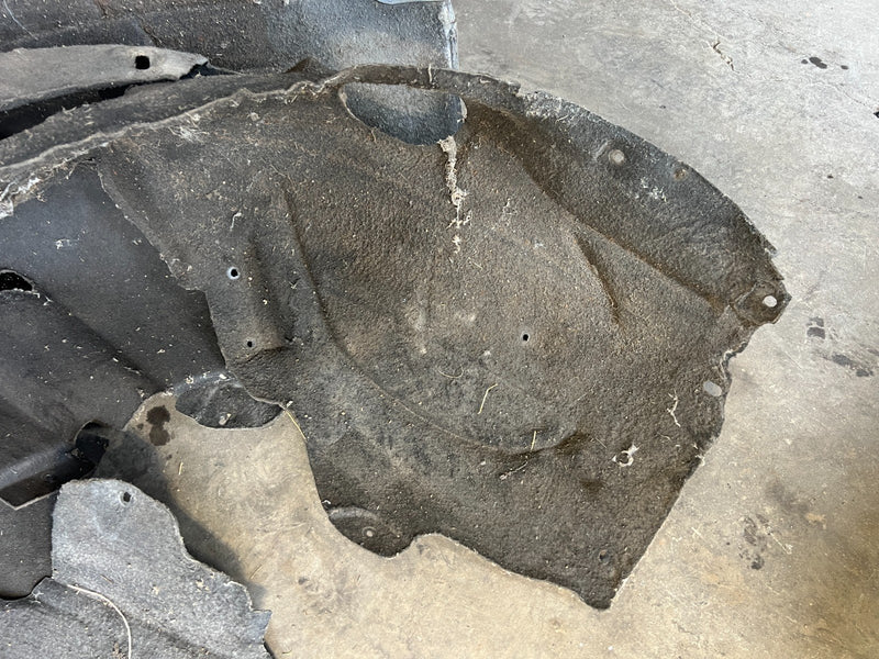 2005-2011 Audi A6 Sedan Front Rear LH RH Cloth Wheel Well Liner Set OEM #3546EM