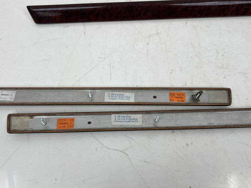 1997-2003 BMW E39 525i 528i 530i Set Of 4 Door Trim Interior Wood Verona #550M