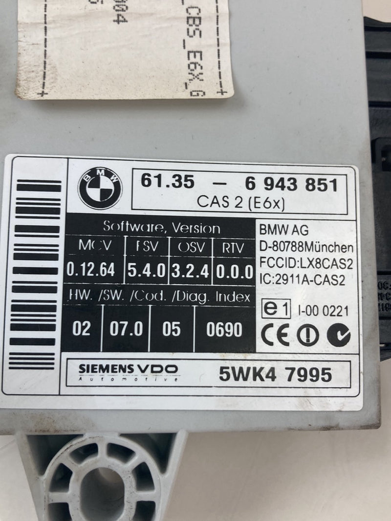 2003-2007 BMW 545i E60 Anti-Theft Alarm Sensor 6943851 OEM #4969M