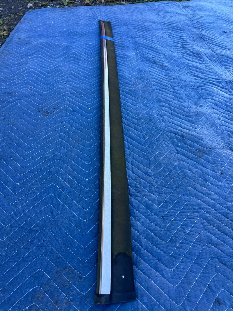 1986-1993 Volvo 240 244 *Sedan Only* Rear Bumper Trim Black & Chrome OEM #4275EM