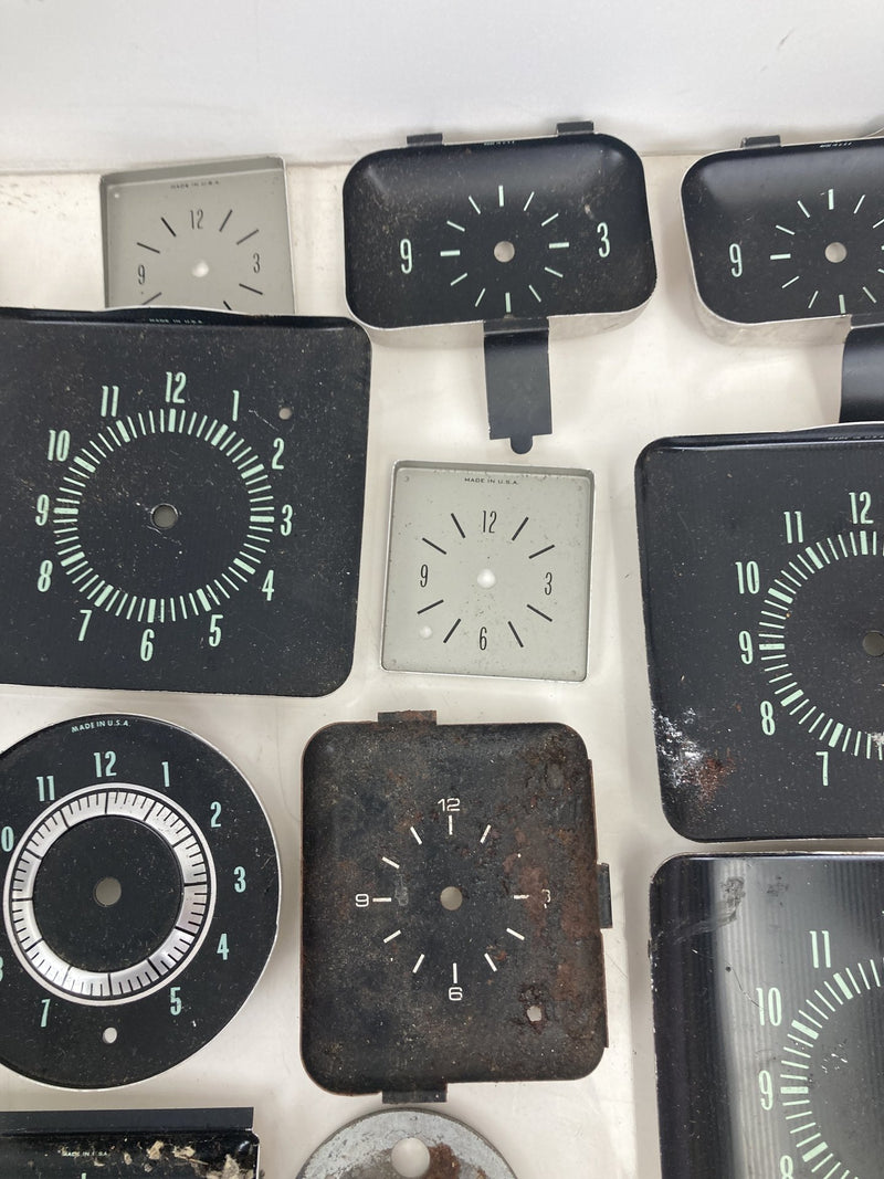 Lot of 50+ Automotive Clock Faces Steampunk Art Vintage OEM #5321M