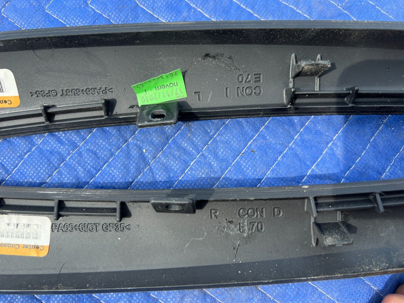 2011-2013 BMW X5 X5M E70 Center Console Right & Left Walnut Trim Pair OEM#2066EM