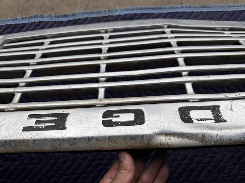 1977-1978 Dodge Truck Tin Front Grille D150 Pickup Aluminum Trim OEM #4770E