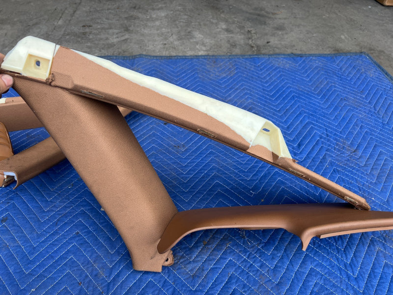 2005-2011 Audi A6 Rear Right & Left C Pillar Trim Pair Amaretto OEM #3402EM