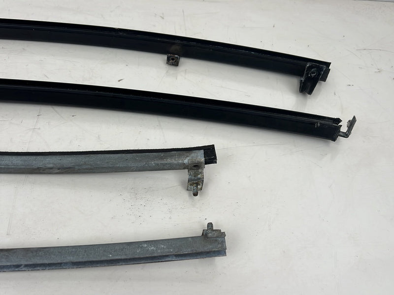 1990-1992 Volvo 740 745 940 Wagon Front Rear Left Right Window Scraper Track Set OEM #5962EM