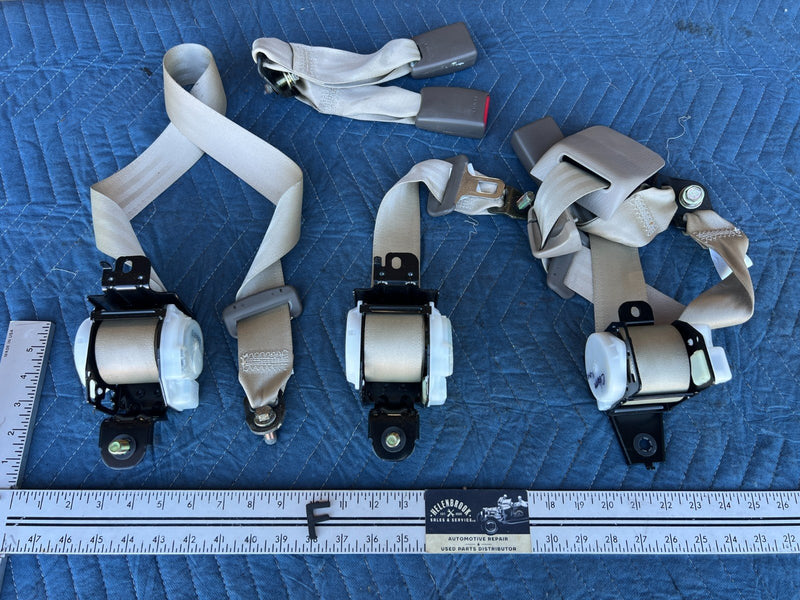 1998-2002 Honda Accord Rear Sedan Seatbelt Set Retractors & Buckles OEM #2018CN