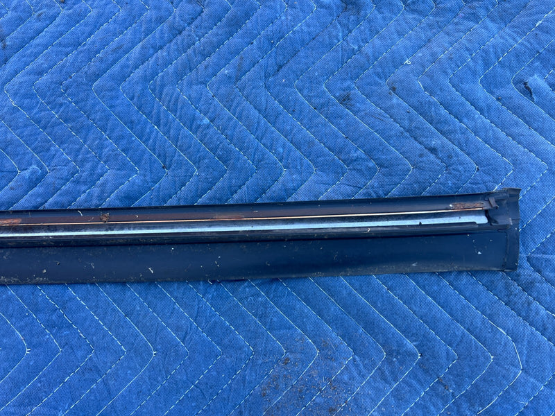 1986-1993 Volvo 240 244 *Sedan Only* Rear Bumper Trim Black & Chrome OEM #4275EM