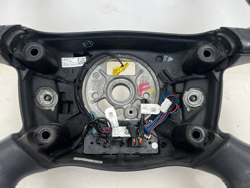 1996-2003 Audi S8 D2 A8 Black Leather Steering Wheel w/ Paddle Shift OEM #6439EM