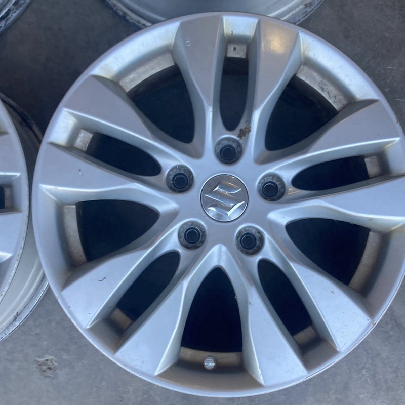 2013 Suzuki SX4 GY Wheel Set of 4 Aluminum 16x6 Twin Spoke 12081503 OEM #5003M