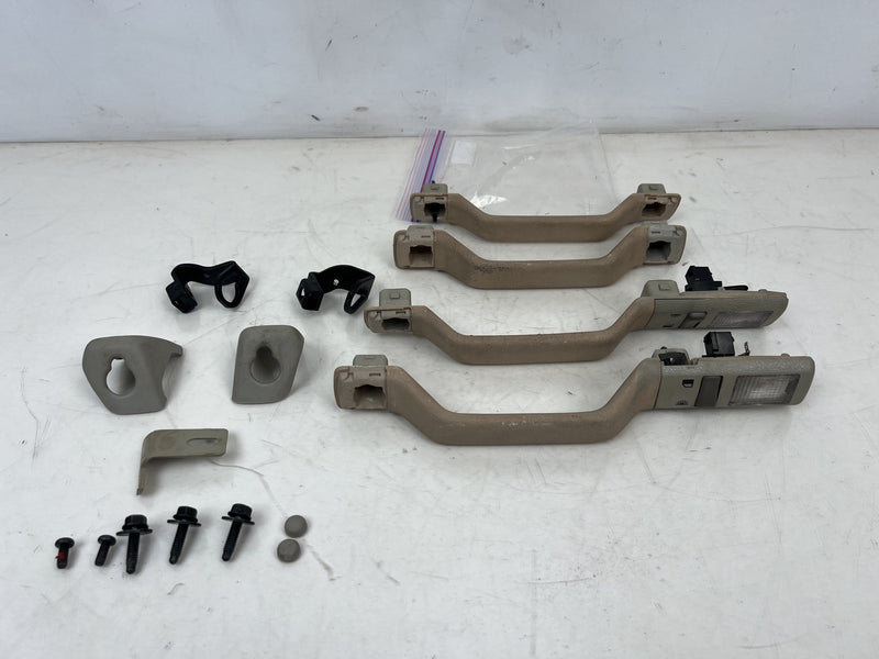 1998-2000 Volvo S70 V70 XC Overhead Grab Handle Set w/ Lights Tan OEM #6855EM