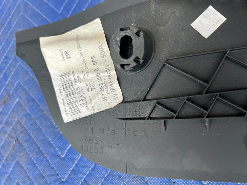 2005-2011 Audi A6 Left & Right Center Console Trim Cover 4F1863305C OEM #3394EM