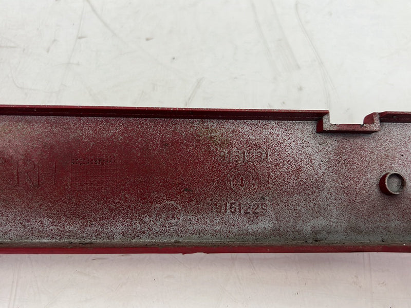 1993-1997 Volvo 850 Lower Right & Left Eyelid Headlight Trim Pair Red OEM