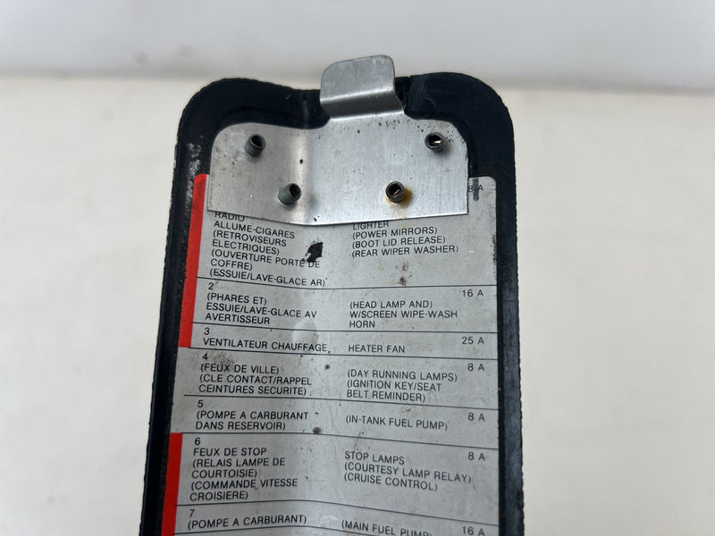 1998-2000 Volvo S70 V70 XC Fuse Box Cover Trim Black 1350390 OEM #6891EM