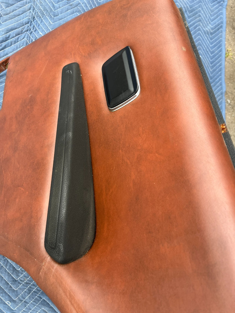 1967-1974 Volvo 140 142 Coupe Rear Right Left Door Card Trim Brown OEM #4849EM