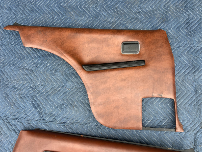 1967-1974 Volvo 140 142 Coupe Rear Right Left Door Card Trim Brown OEM #4849EM