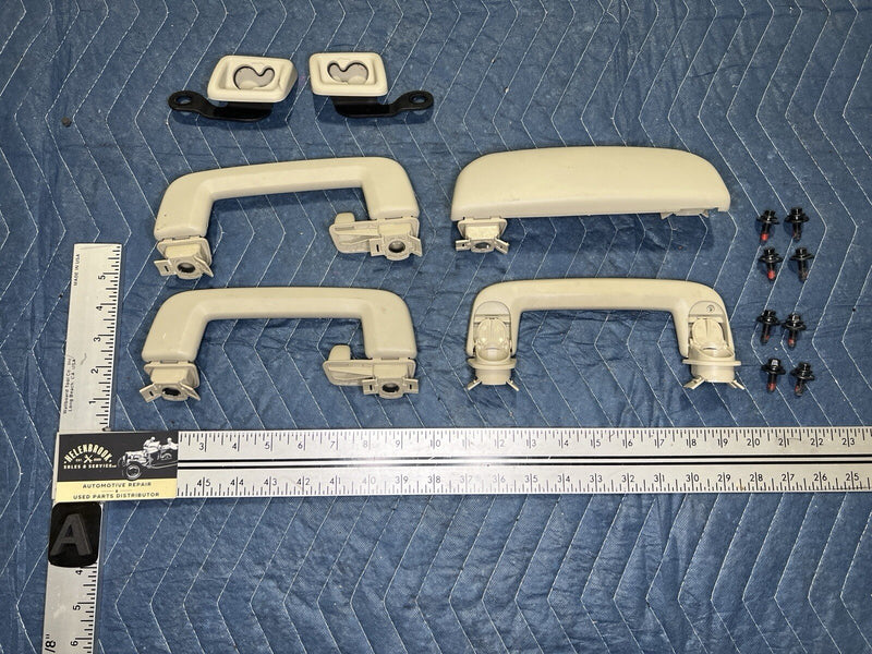 2008-2013 Volvo XC70 Overhead Grab Handle Set Of 4 & Sunglass Holder OEM #4345E
