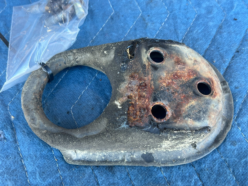 1986-1993 Volvo 240 244 245 Front Tow Hook Eye Bumper Point Anchor OEM #4503EM
