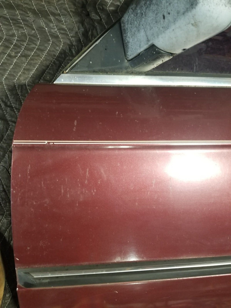 1984-93 BMW E30 318i 325i Front Driver Left LH Burgundy Door Panel OEM #CN602