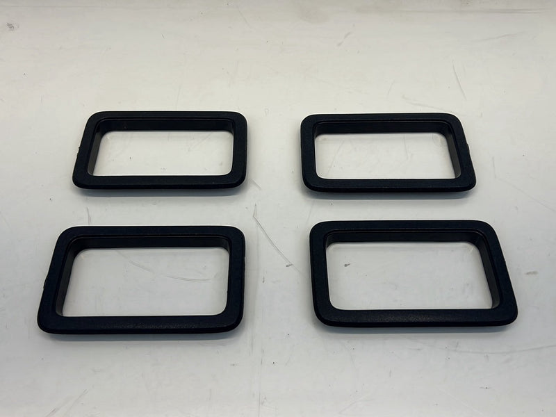 1975-1980 Volvo 244 240 Door Handle Surround Bezel Trim Black Set OEM #5254EM