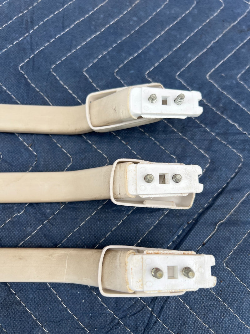 1967-1974 Volvo 140 142 144 Overhead Grab Handle Set of 3 White OEM #4872EM
