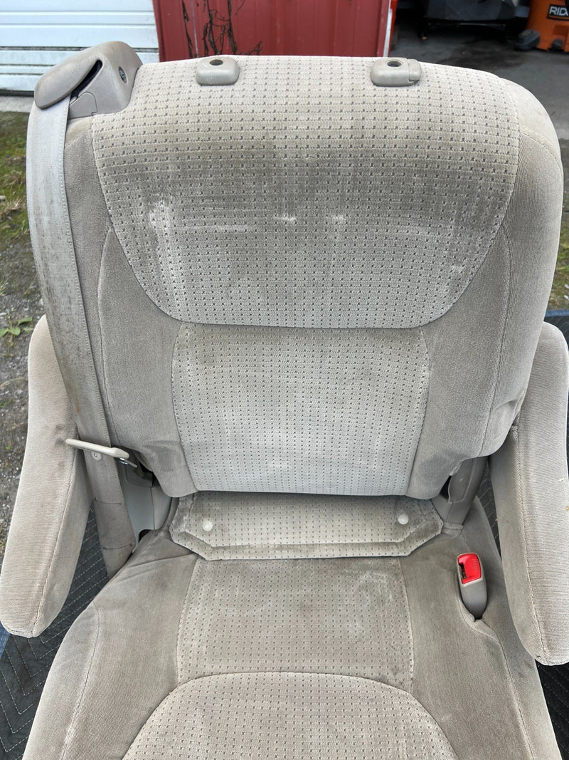 2004-2010 Toyota Sienna Rear Second Row RH & LH Cloth Seat Pair Beige OE #3627EM