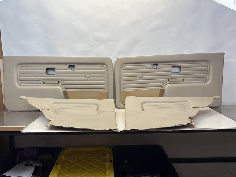 BMW 325i 318i E30 Beige Interior Door Card Panel Trim Set of 4 OEM #5538EM