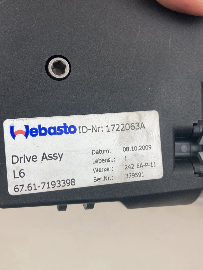 2009-2011 BMW 328i E90 Sun Roof Motor Assembly Drive 1717822 OEM #4780M