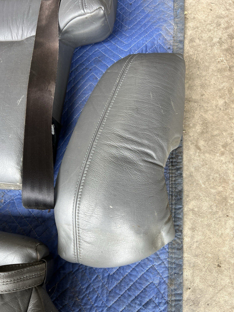 1993-1997 Volvo 850 850R Rear Seat Set Charcoal Leather Wagon Only OEM #4424E