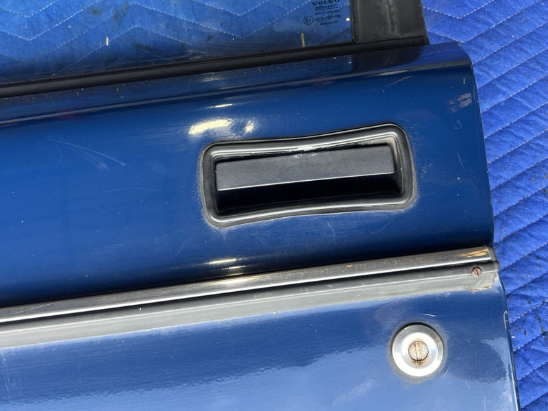 1986-1993 Volvo 240 244 245 Driver Left LH Front Door Complete Blue OEM #3754E