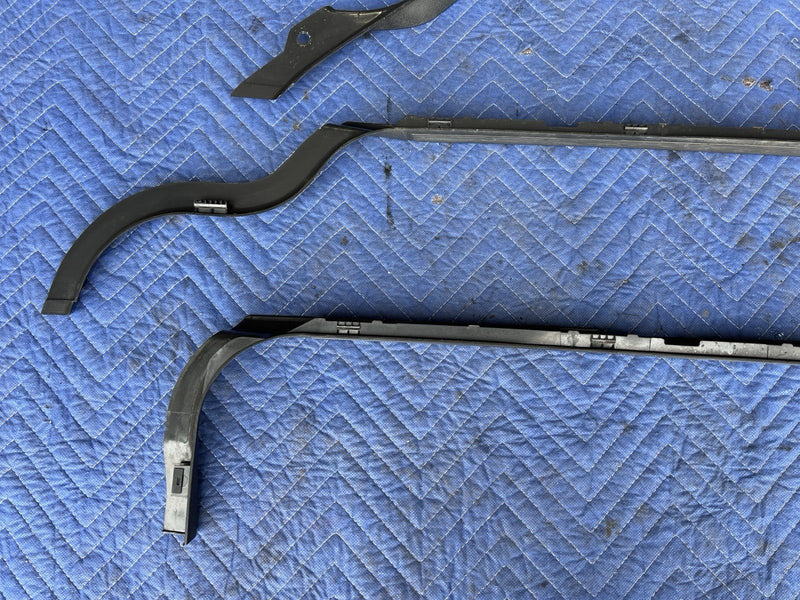 1993-1997 Volvo 850 850R Door Sill Scuff Panel Trim Set Of 4 Charcoal OEM #4442E