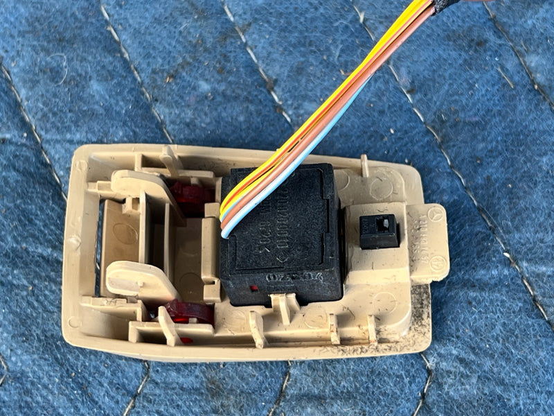 1996-2003 Mercedes W210 E320 Emergency Call SOS Switch Button Tan OEM #4678EM